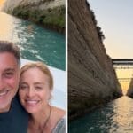 Em viagem pela Grécia, Luciano Huck e Angélica cruzam canal histórico que levou 2,5 mil anos para ser concluído