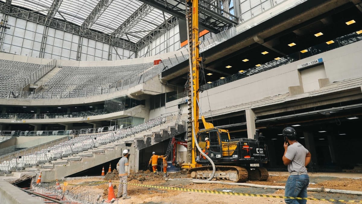 Athletico avança nas obras na Arena da Baixada (Foto: Duda Matoso, Athletico)