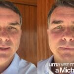 Flávio Bolsonaro pede desculpas a Michelle e faz apelo: “Missão de defender o Brasil”
