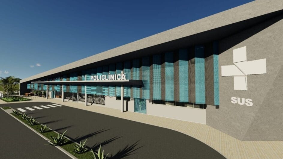 projeto computadorizado da futura policlínica regional de referência de Lages