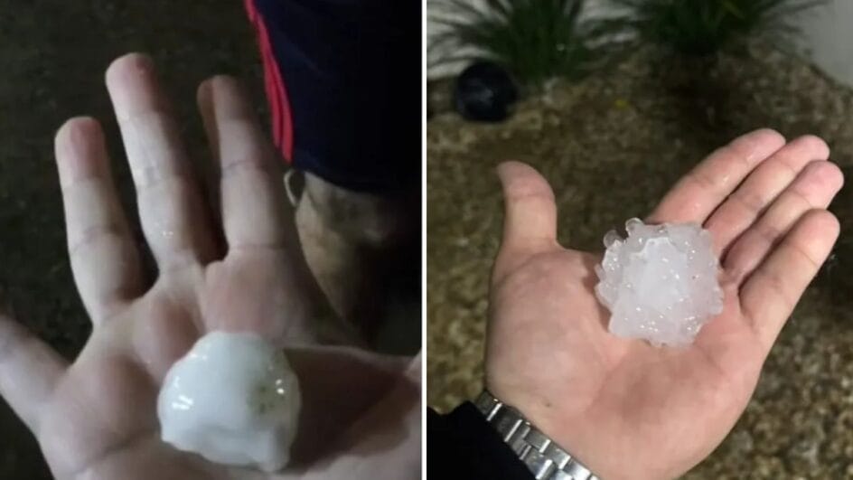 Granizo, temporal em SC