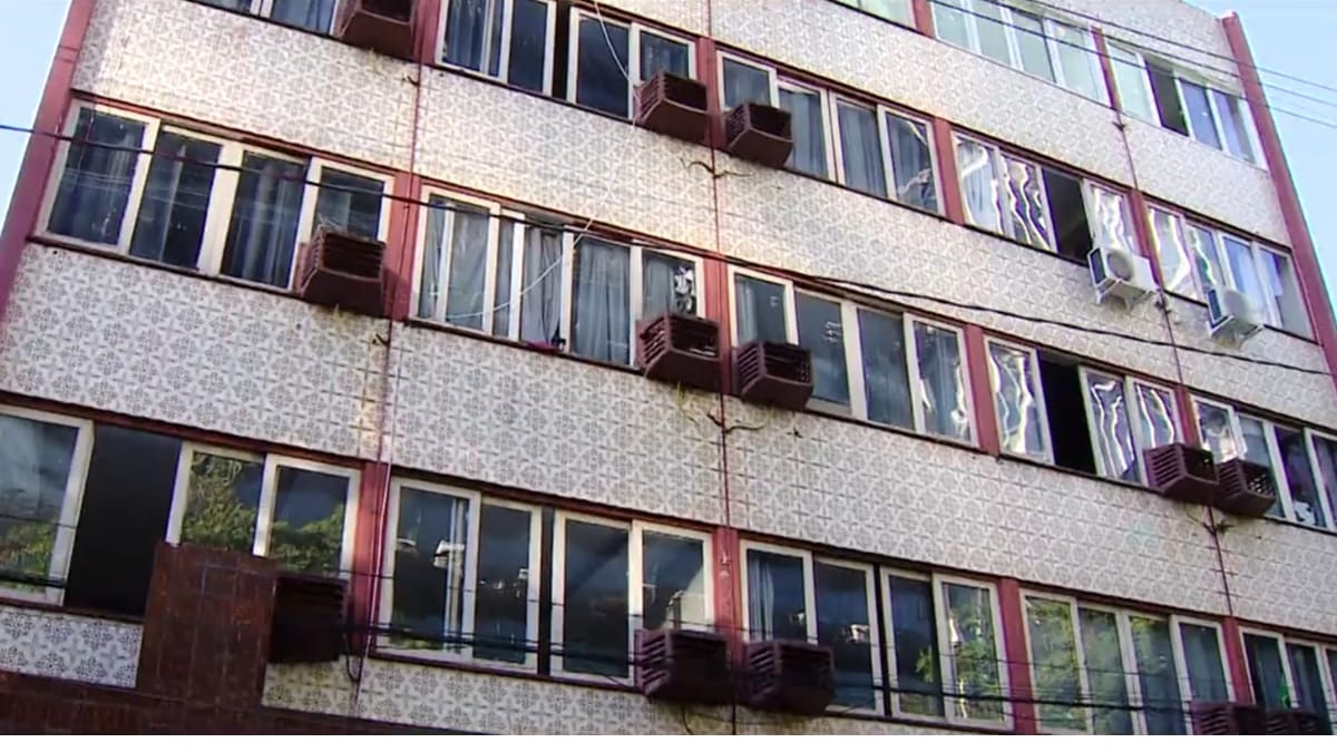 Hotel social será desocupado em Florianópolis (Foto Reprodução, NSC TV)