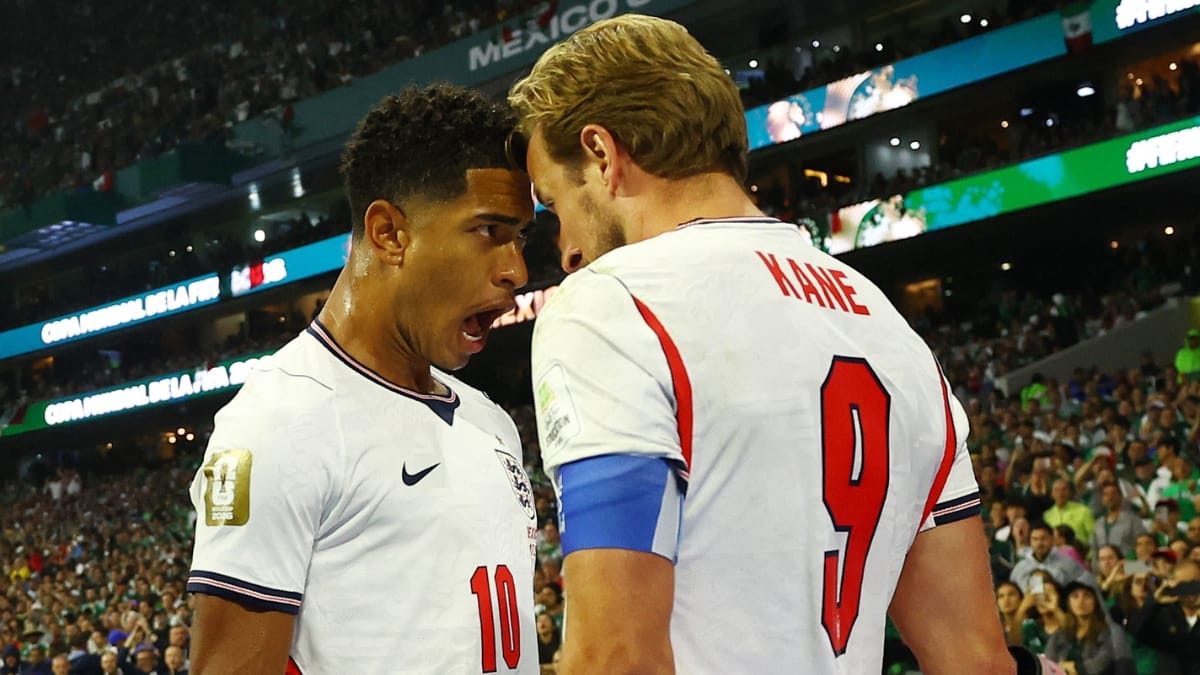 Bellingham e Kane marcaram os gols da seleção inglesa (Foto: REUTERS)