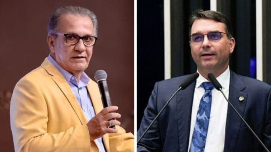 Silas Malafaia e Flávio Bolsonaro