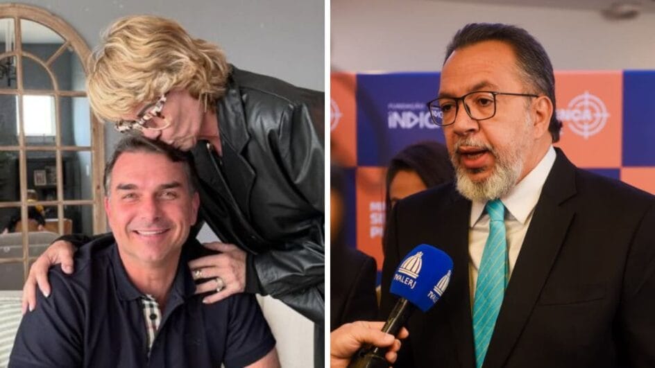 Flávio Bolsonaro, Rogéria Bolsonaro e Márcio Canella