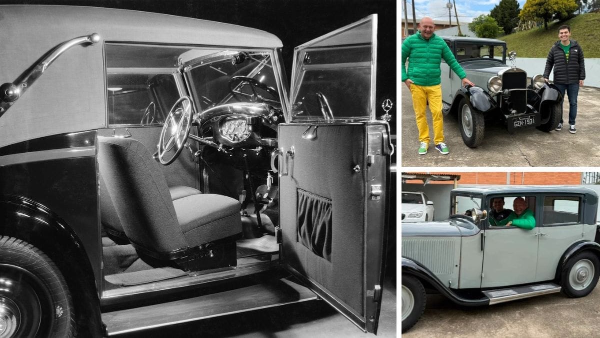 Mercedes-Benz 170 de 1931, modelo clássico adquirido pelo empresário Luciano Hang