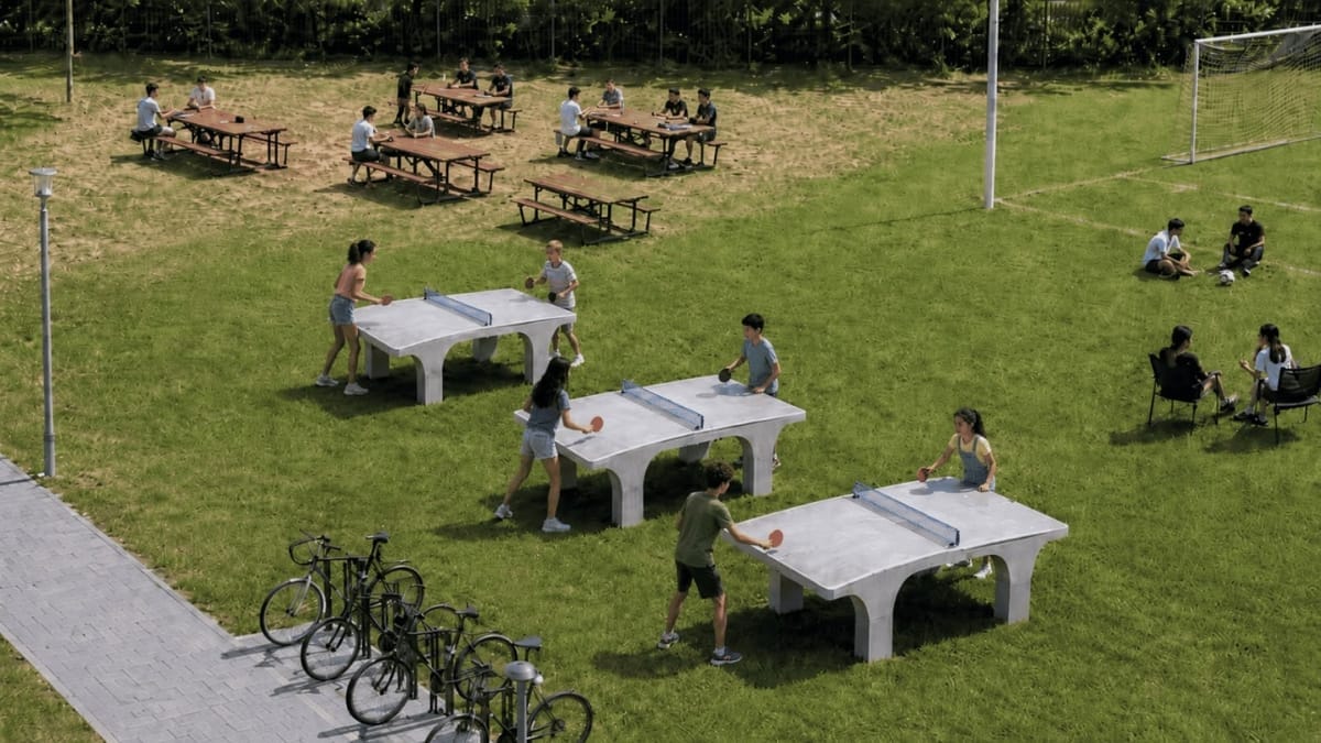 Mesas de ping-pong (Foto: Divulgação, Dimas Construções)
