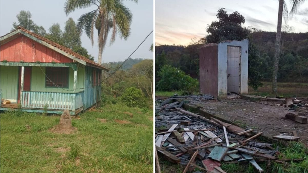 Morador de SC volta para casa depois de 20 dias, encontra apenas o banheiro e descobre que casa foi furtada (3)
