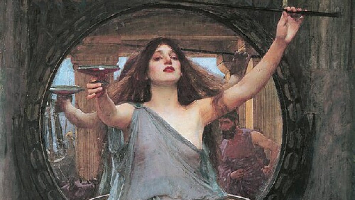 Circe oferece a taça a Odisseu em pintura de John William Waterhouse (Foto: John William Waterhouse / Wikimedia Commons)