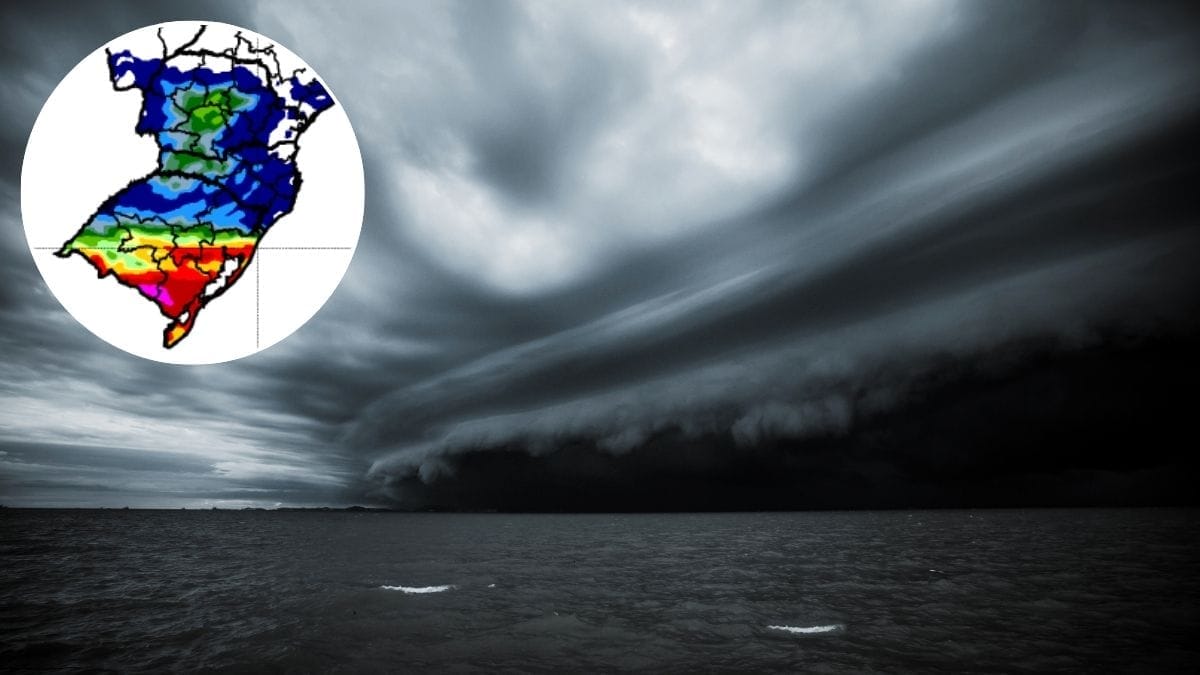 Nova frente fria já tem data para atingir SC após temporais e granizo; chuva pode chegar a 50 mm