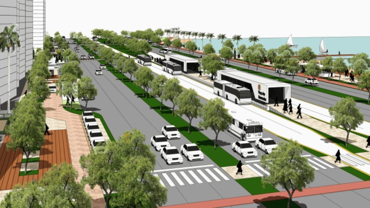 Projeto de reestruturação do transporte urbano de Florianópolis (Foto: Divulgação, PMF)