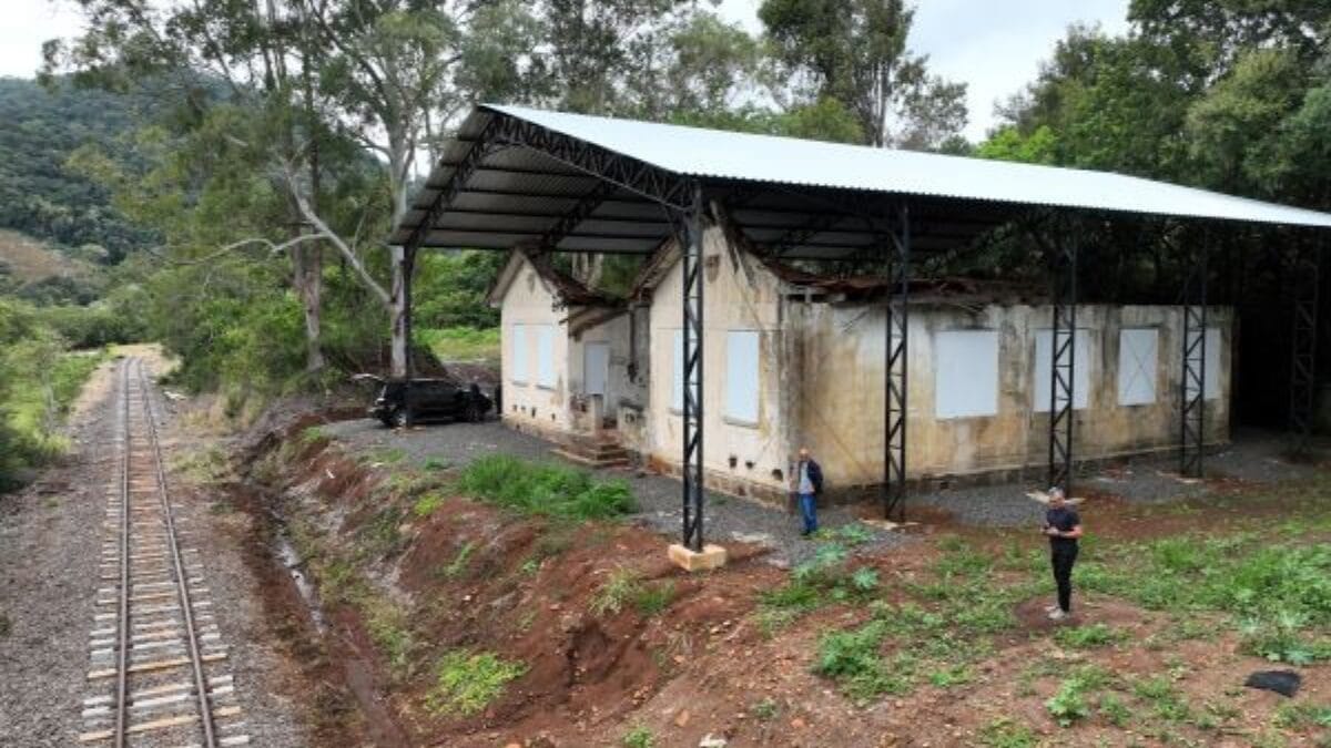Casa de Pernoite da Estação Ferroviária Uruguai, em Piratuba