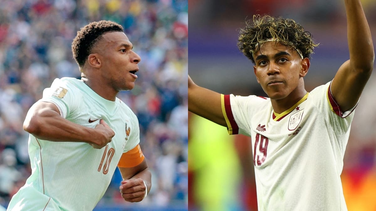 França, de Mbappé, e Espanha, de Yamal, duelam na semifinal (Foto: REUTERS)