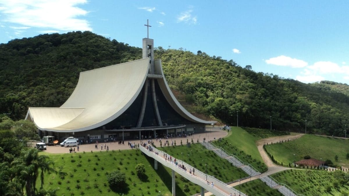 Santuário de Santa Paulina é o segundo maior do Brasil (Foto Secretaria de Turismo, Divulgação)