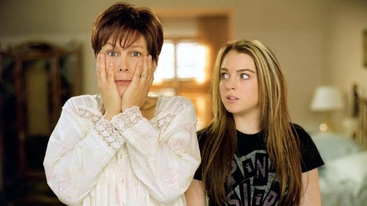 Cena do filme com Lindsay Lohan que vai passar na Sessão da Tarde