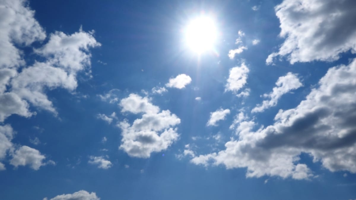 Sol surgirá entre nuvens em Santa Catarina neste sábado (1°) (Foto Banco de imagens)
