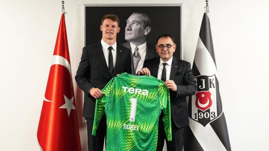 Alexander Nübel acertou com o Besiktas, da Turquia (Foto: Besiktas, Divulgação)