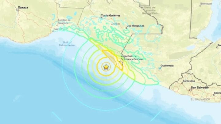 Terremoto de magnitude 7,3 atinge México e Guatemala (Foto Divulgação, United States Geological Survey)