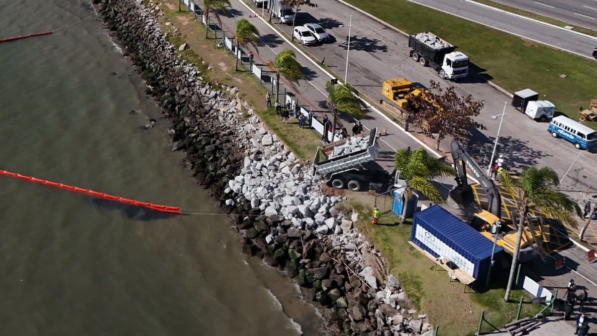 Veja as obras da Marina da Beira-Mar Norte (Foto Divulgação, PMF)