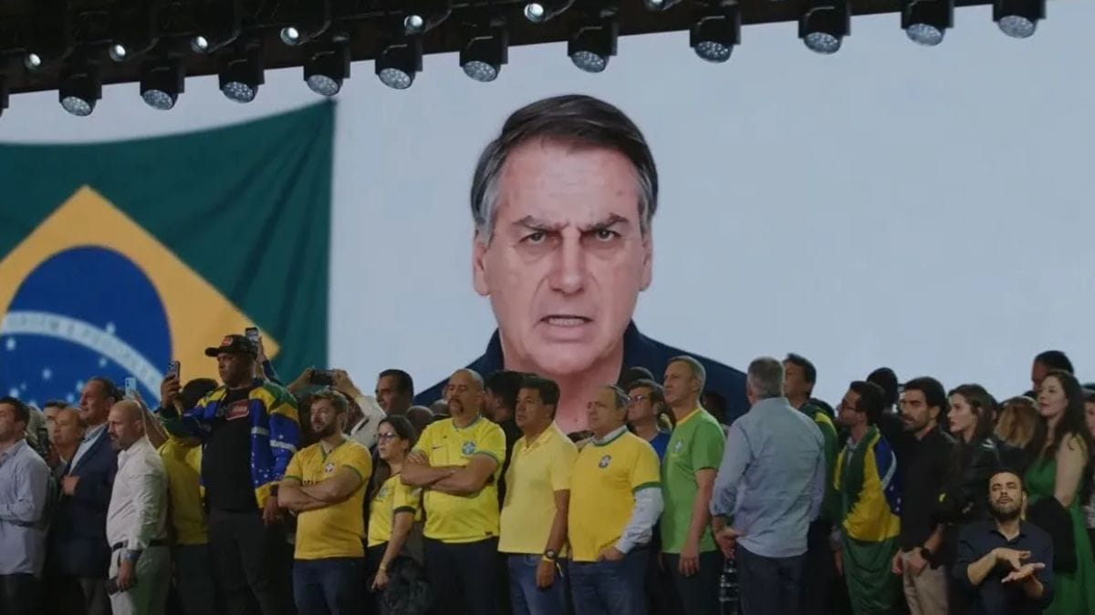 Vídeo feito por IA foi exibido em convenção do PL que lançou candidatura de Flávio Bolsonaro