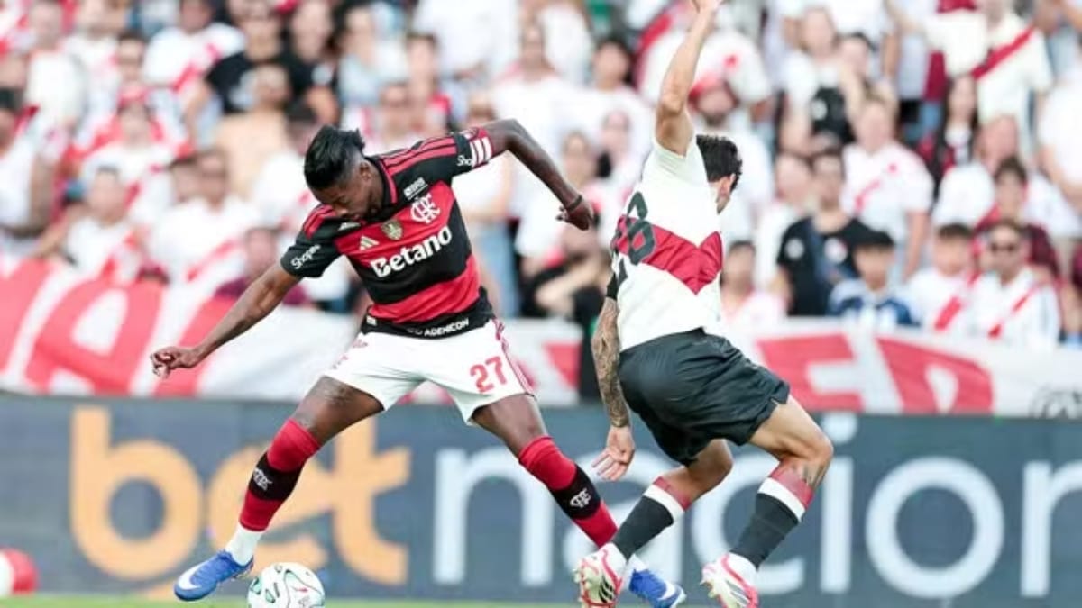 Flamengo empatou com o River Plate em Portugal (Foto: Gilvan de Souza, Flamengo)