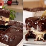 Esse bolo prestígio já sai recheado do forno, fica cremoso e chocolatudo na medida certa