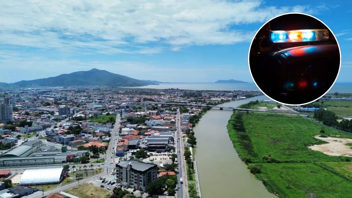 Casa que seria usada do ponto de tráfico de drogas era alvo da operação (Foto: Prefeitura de Tijucas, Divulgação)