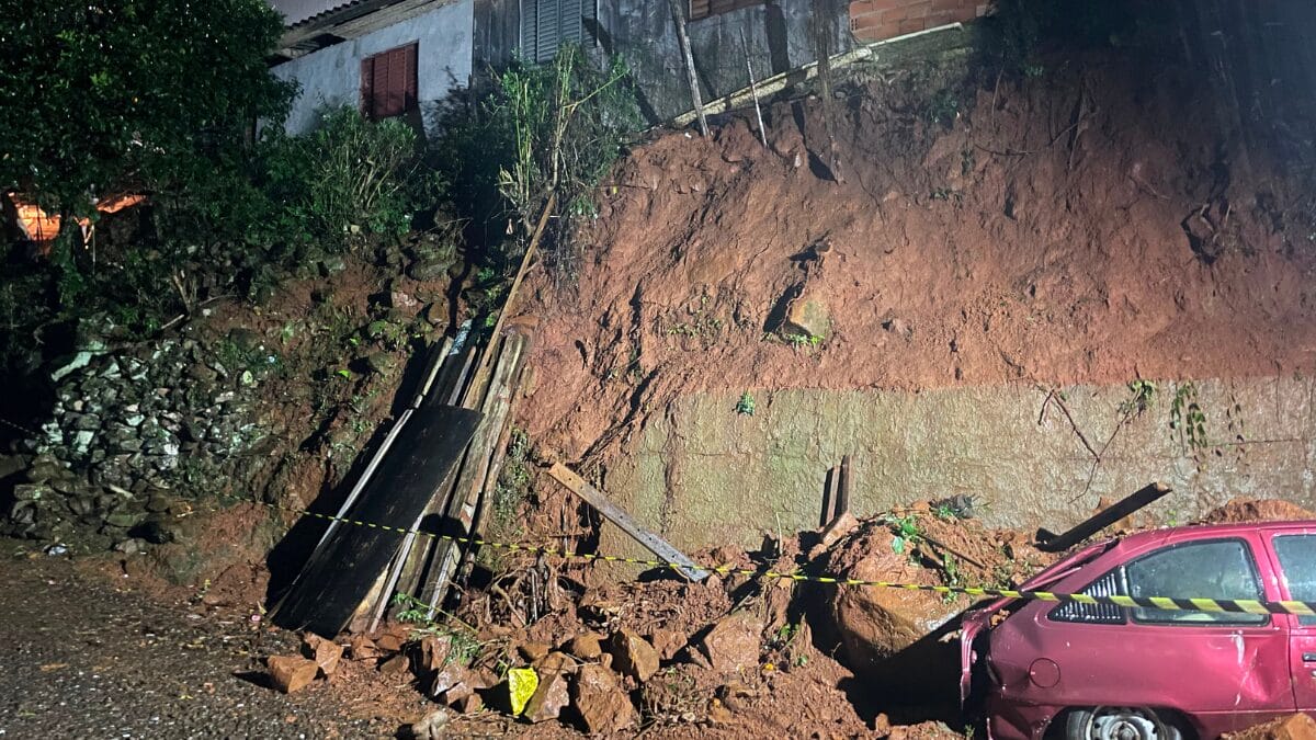 deslizamento de terra Joaçaba