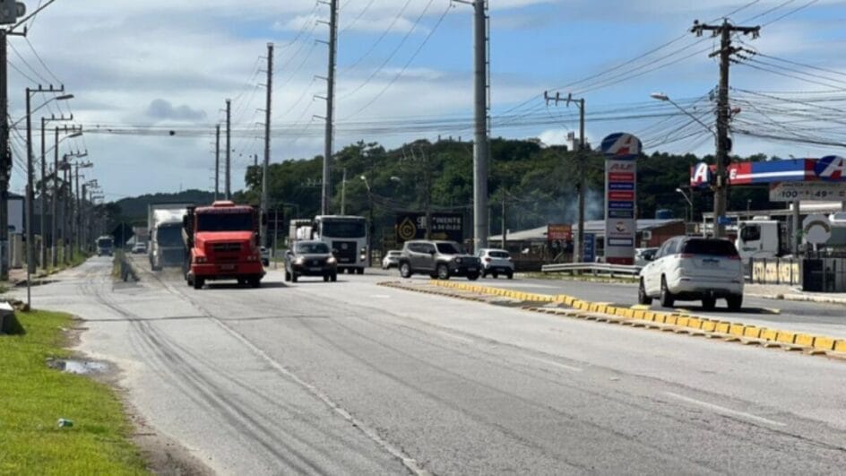 Vítima estava às margens da SC-281 em São José (Foto: Prefeitura de São José, Divulgação)