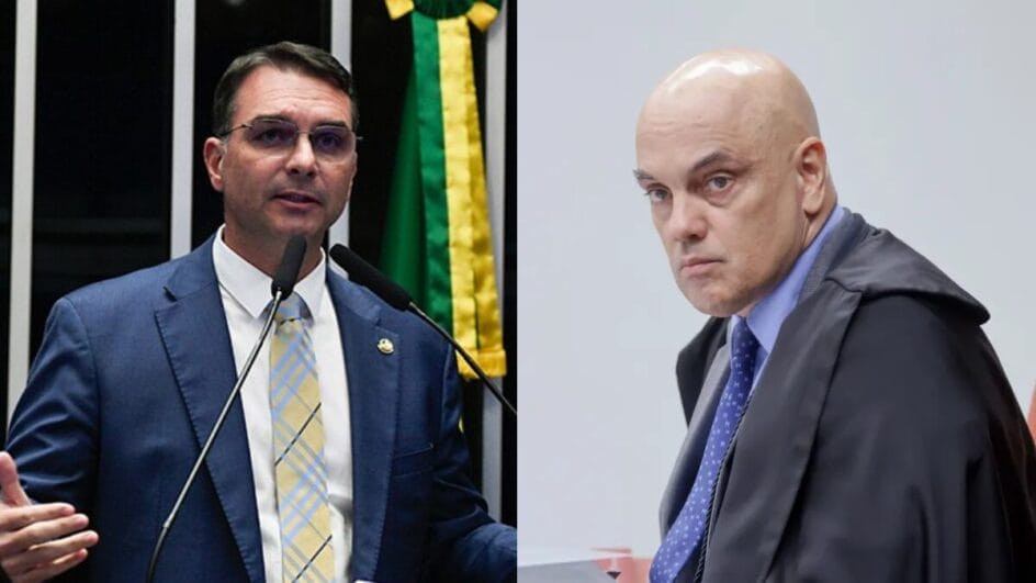 Flávio está proibido de ver Jair Bolsonaro na prisão domiciliar após decisão de Moraes (Foto: Jefferson Rudy, Agência Senado; Rosinei Coutinho, STF)