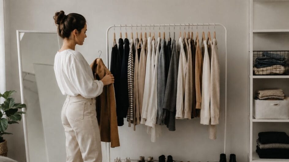 Guarda-roupas minimalista