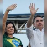 Michelle Bolsonaro faz primeiro vídeo de apoio à candidatura de Flávio durante convenção
