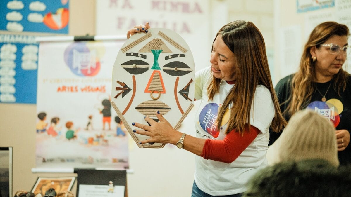 oficinas de artes visuais realizadas em escolas municipais de Lages