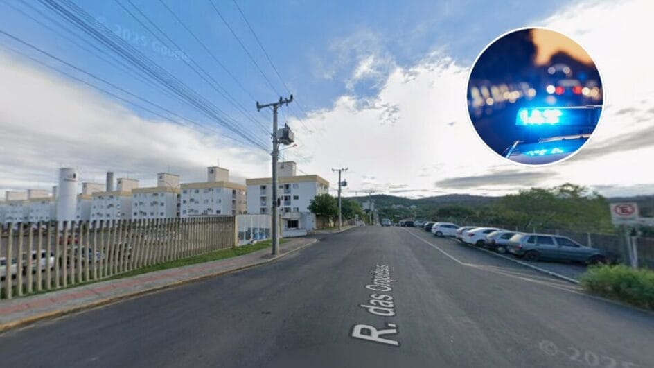 Caso aconteceu na Rua das Orquídeas, em Criciúma (Foto: Google Street View, Reprodução; Banco de Imagens)