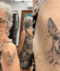 Idosa de 85 anos tatua o cachorro Max e revela por que ele é diferente dos outros cães