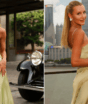 Ana Paula Siebert escolhe slip dress verde “Megan” de R$ 3,4 mil para curtir dia e noite em Xangai, na China