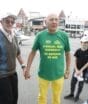 Aposentado viaja mais de 200 quilômetros para voar pela primeira vez e conhecer Luciano Hang em SC; FOTOS