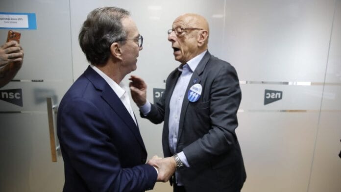 Bastidores do debate NSC Total e CBN