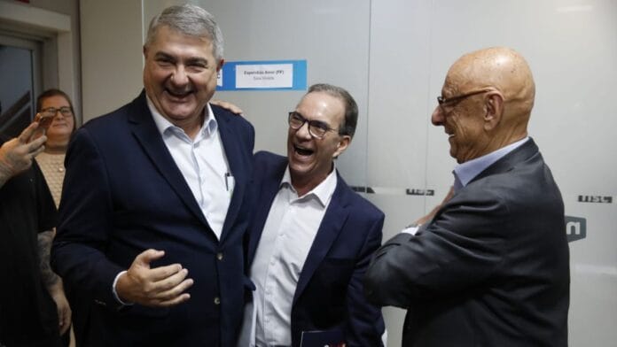 Bastidores do debate NSC Total e CBN