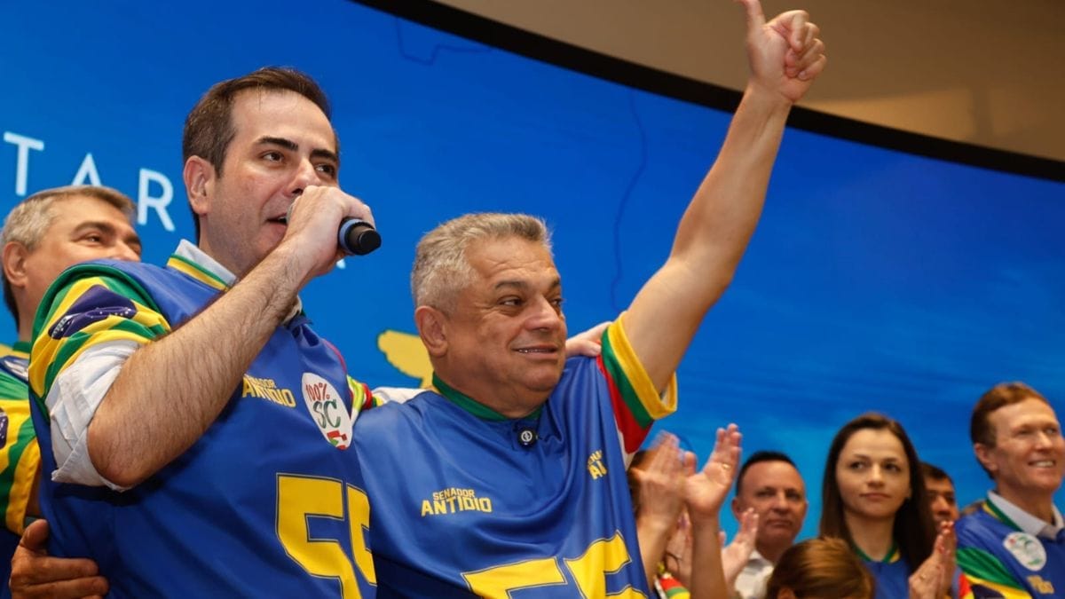 Convenção estadual do PSD em Florianópolis (Foto: Divulgação, Júlio Cavalheiro)