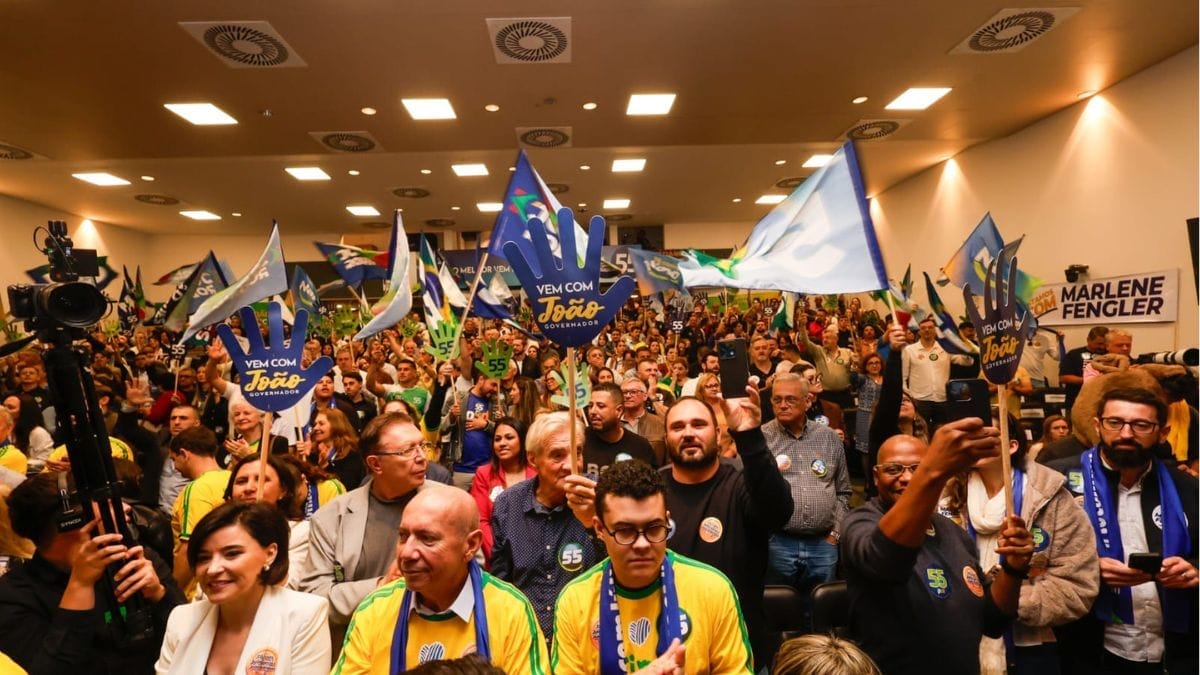 Convenção estadual do PSD em Florianópolis (Foto: Divulgação, Júlio Cavalheiro)