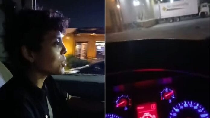 “Criança dirigindo”: caminhoneiro de SC é parado pela PM após confundir motoristas e viraliza nas redes sociais