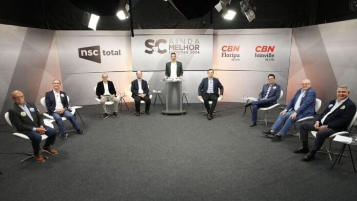 Como foi o debate do NSC Total e da CBN entre os candidatos a senador em SC nas Eleições 2026