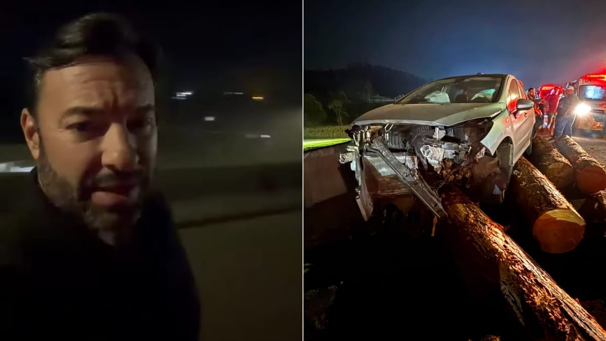 Deputado Daniel Freitasa relata terror vivido (Foto: Divulgação, CBMSC)