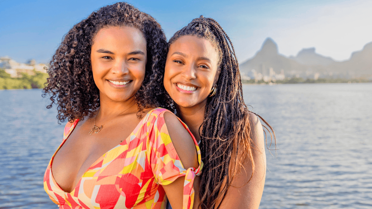 O laço de Bela e Juli
Juli (Lucy Ramos) e Bela (Sheron Menezzes)
Globo/ Fábio Rocha