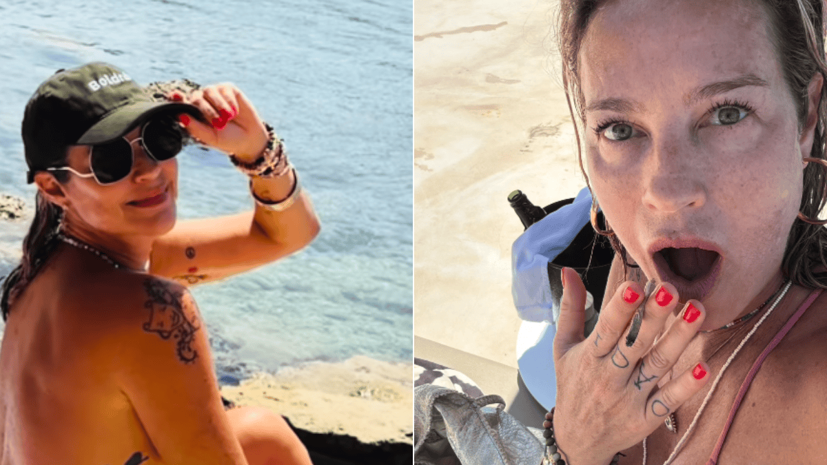 Luana Piovani faz topless em praia da Espanha e brinca: “biscoitando pra elevar o algoritmo”