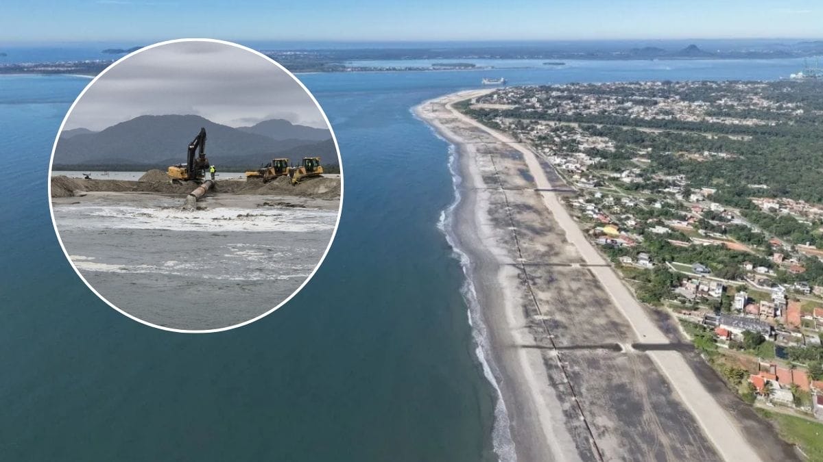 Finaliza el mayor ensanchamiento de playa de Brasil en Itapoá y avanza dragado portuario