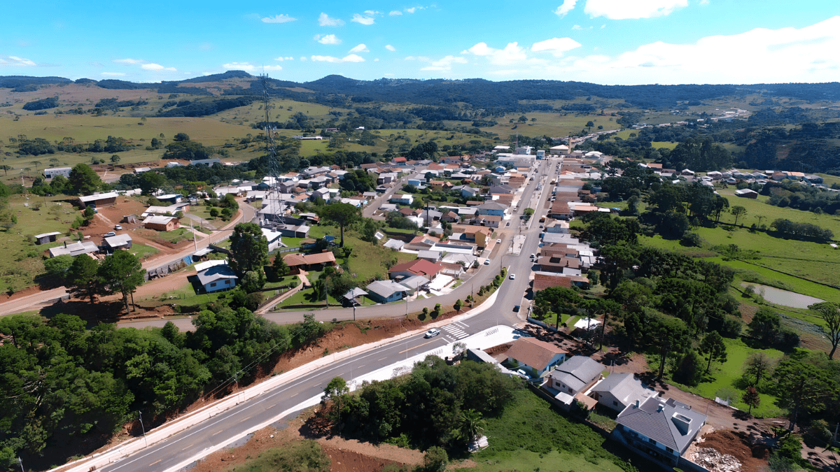 vista aérea da cidade de Painel