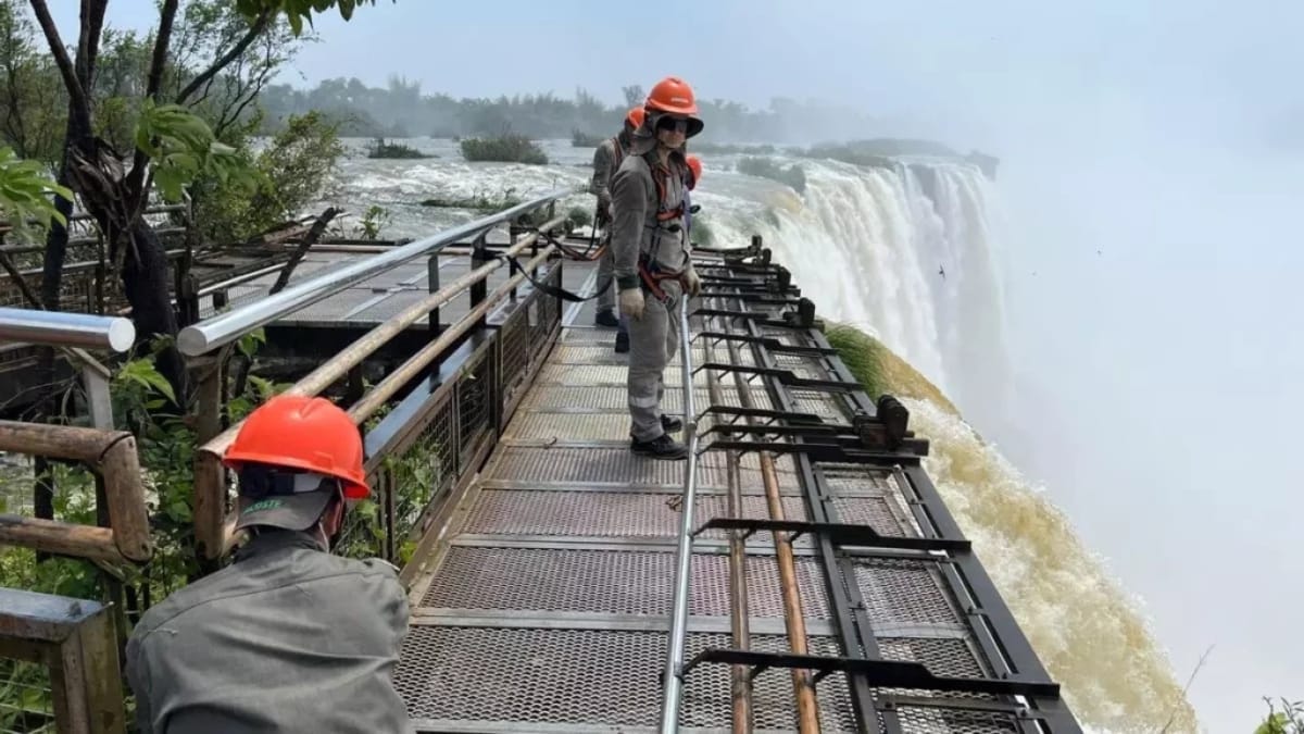 Ponte batizada de Garganta do Diabo é desmontada pela primeira vez na história devido aos efeitos do El Niño