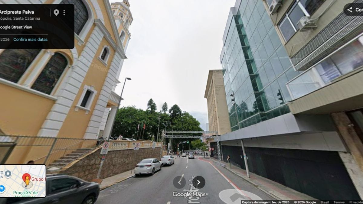 Prédio no Centro de Florianópolis (Foto Google Maps)
